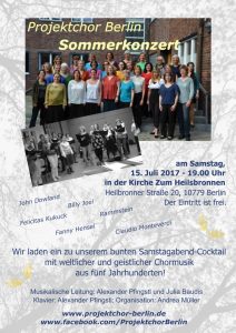 Flyer Sommerkonzert 2017